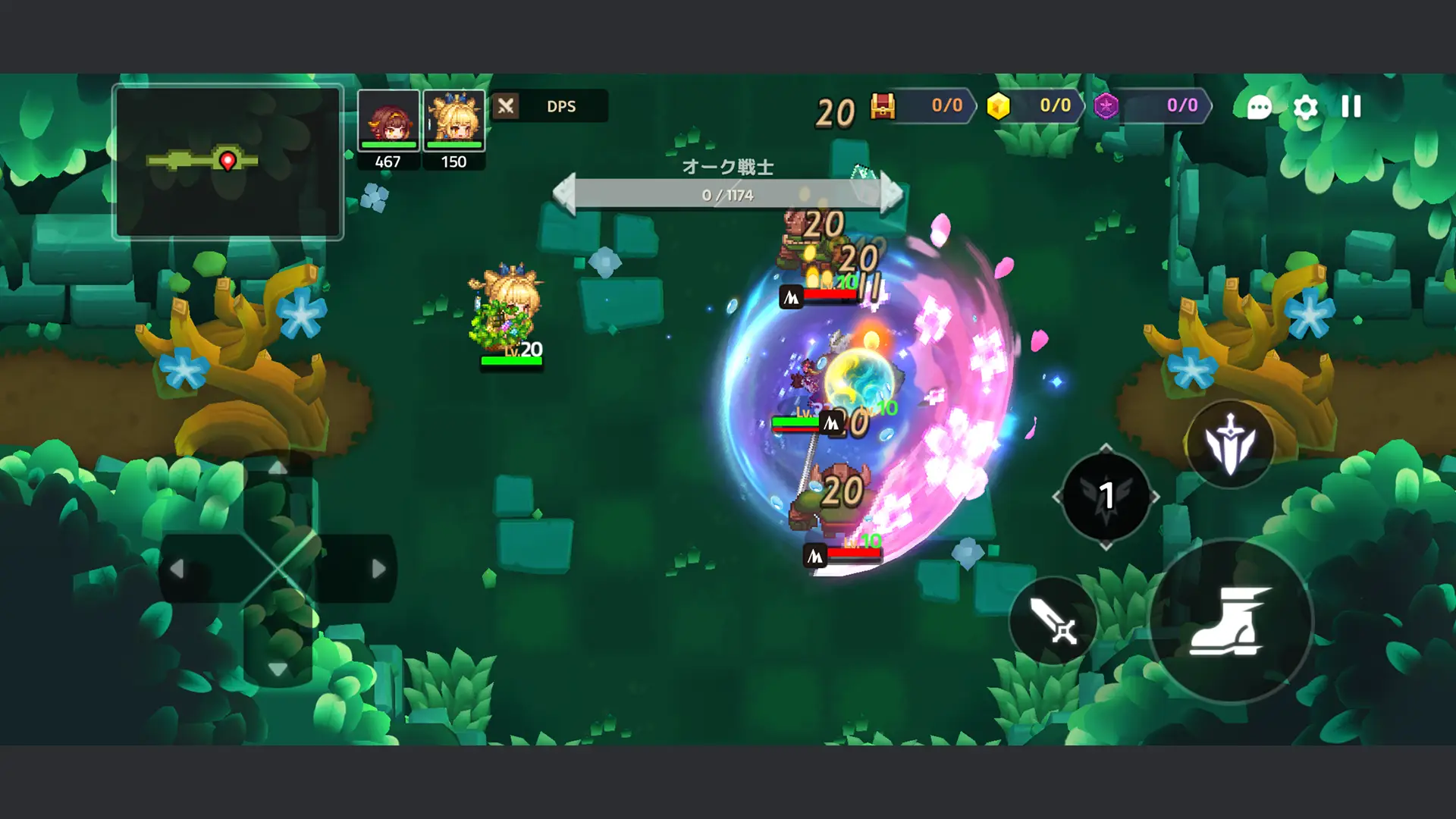 ゲーム画面のスクリーンショット