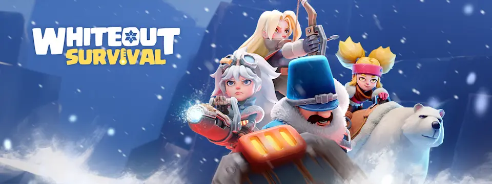 whiteout survivalのキービジュアル。異世界+サバイバルの特集記事の紹介用。